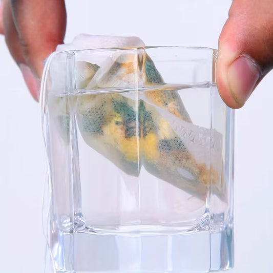 100pcs Drawstring Non-woven Fabric Disposable Tea Bags | Multi-Purpose for Medicinal Decoction, Coffee Filtration, and Tea Brewing