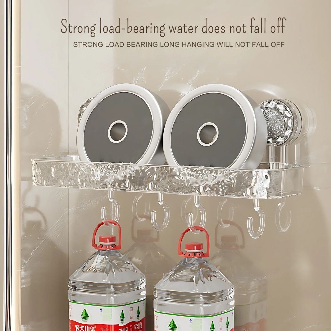 Strong suction cup storage rack for bathroom bathroom tripod toilet sink wall-mounted plastic storage rack