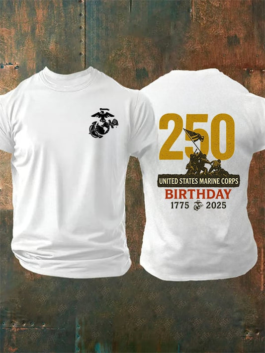 Men's UNITED STATES MARINE CORPS BIRTHDAY Print T-Shirt