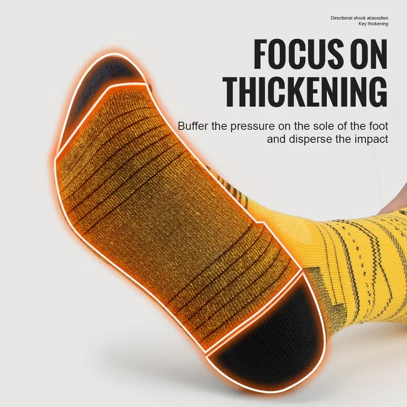 Hohe Wander- und Laufsocken für Damen und Herren, aus verdicktem Frottee, geruchshemmend und atmungsaktiv
