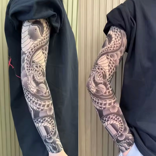 UPF50+ Invisible Mesh Tattoo Style