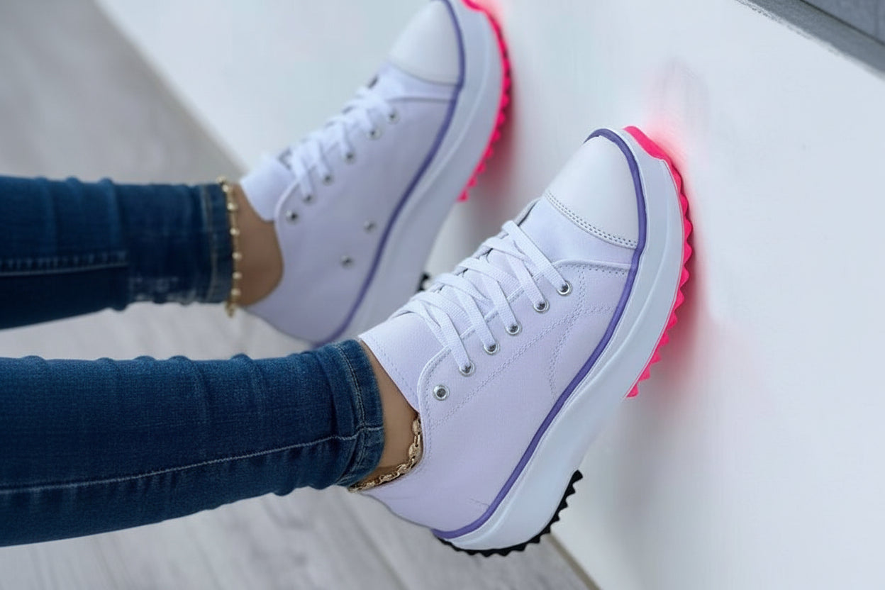 Zapatillas de lona para mujer, calzado deportivo de moda.