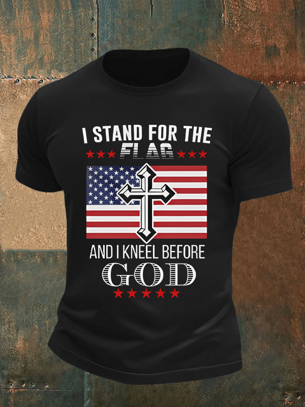Camiseta de hombre con estampado de fe
