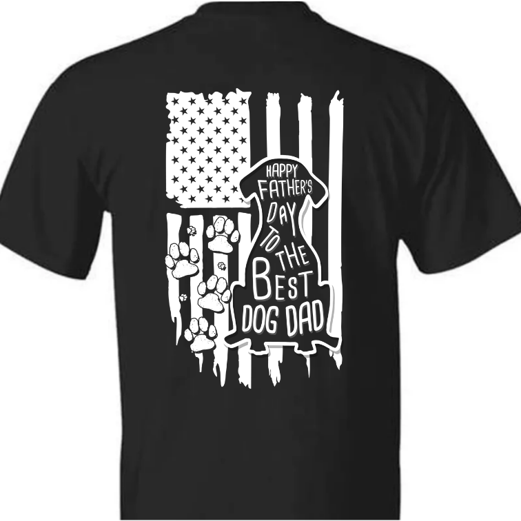 Bestes Hunde-Papa-Flaggen-Hunde-Shirt