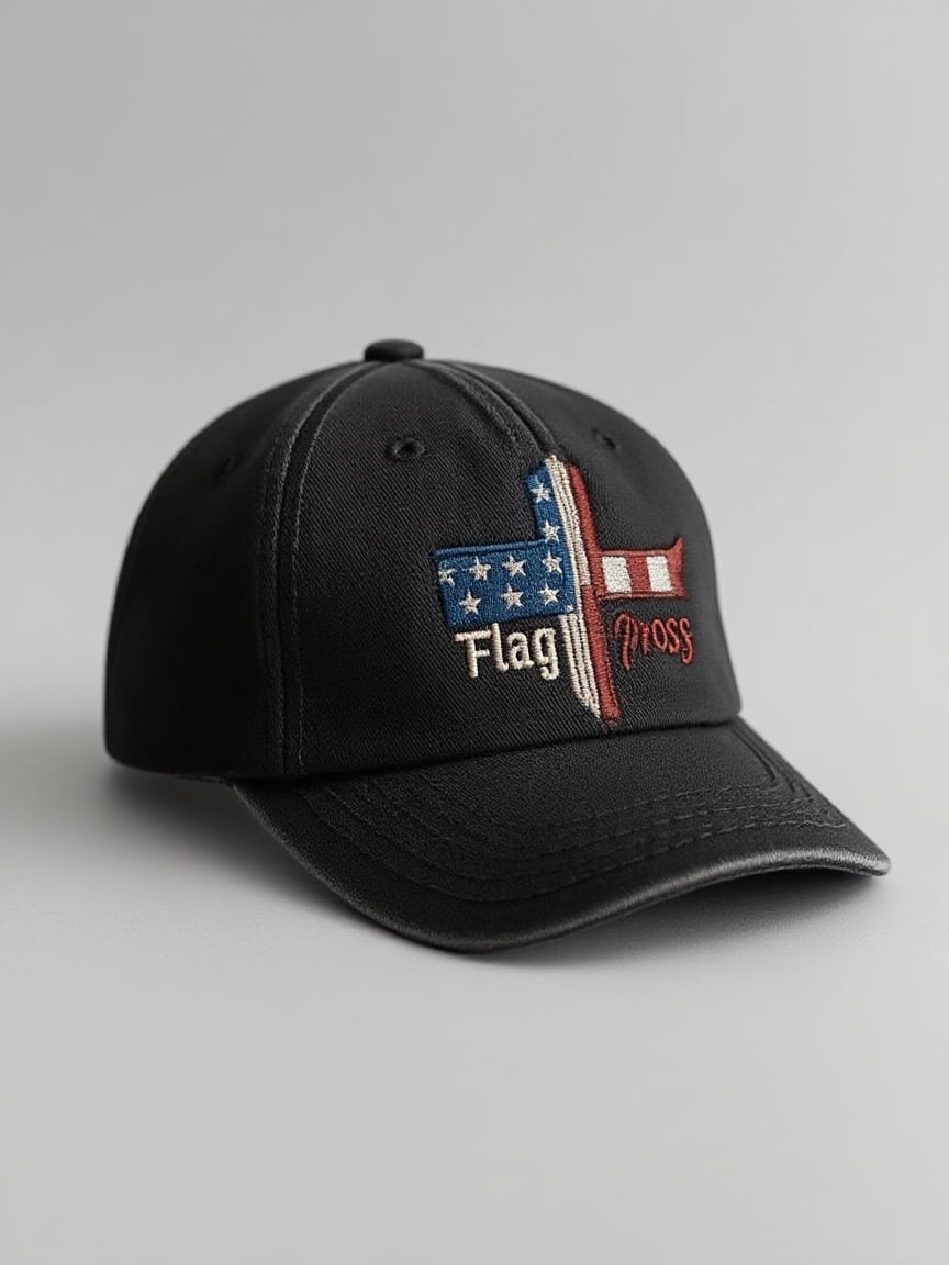 Chapeau unisexe brodé avec drapeau de la foi