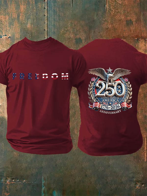 Camiseta de hombre con estampado FREEDOM
