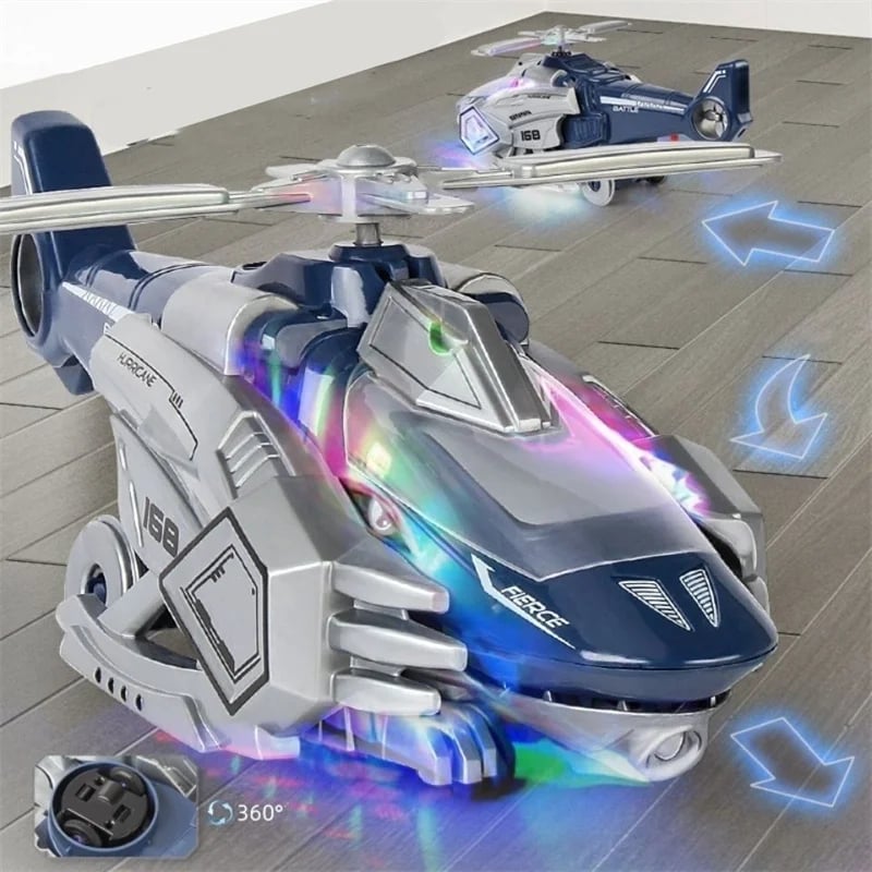 🛩🦖 LED-Dinosaurier-Hubschrauber-Spielzeug zum Verwandeln 🎉 2 kaufen, 10 % sparen