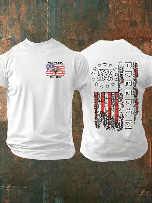 Herren-T-Shirt mit Freedom-Print