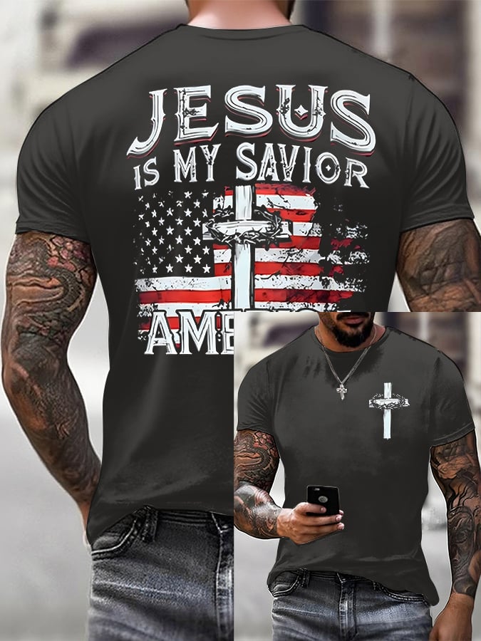 T-shirt décontracté à manches courtes pour homme