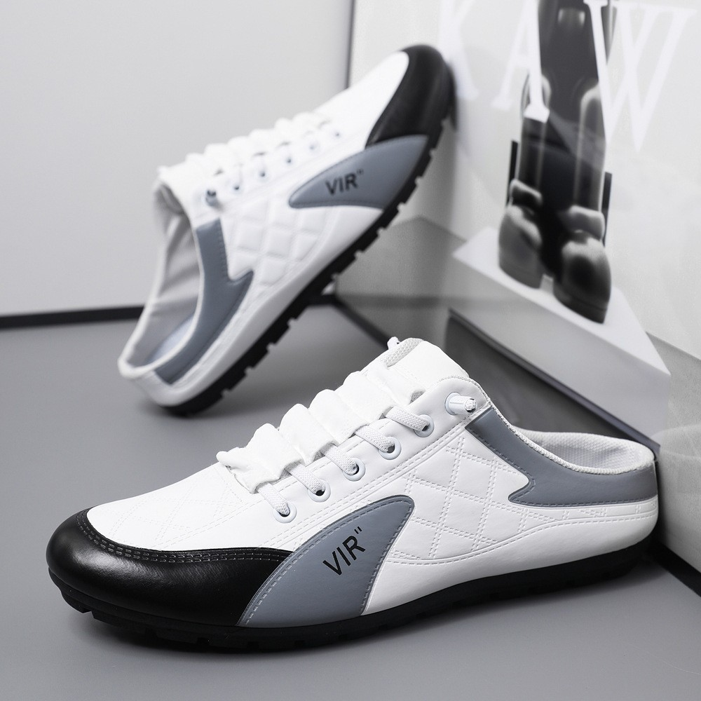 Pantuflas sin cordones de malla transpirable para hombre