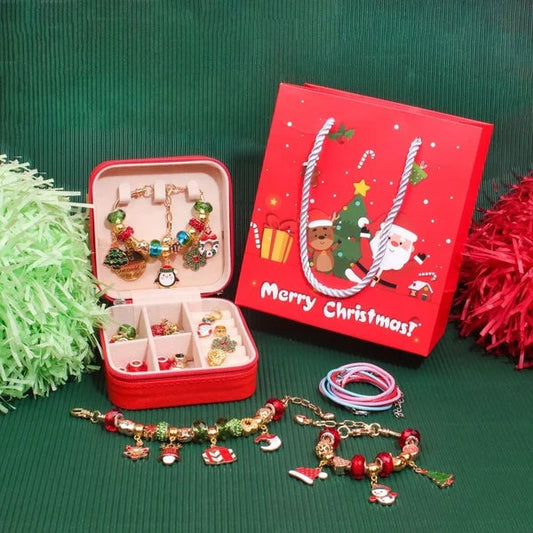 🎉Das beste Weihnachtsgeschenk für Kinder –🎀Wunderschönes DIY-Weihnachtsarmband-Set