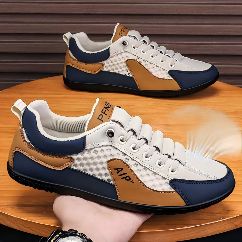 Pantuflas sin cordones de malla transpirable para hombre