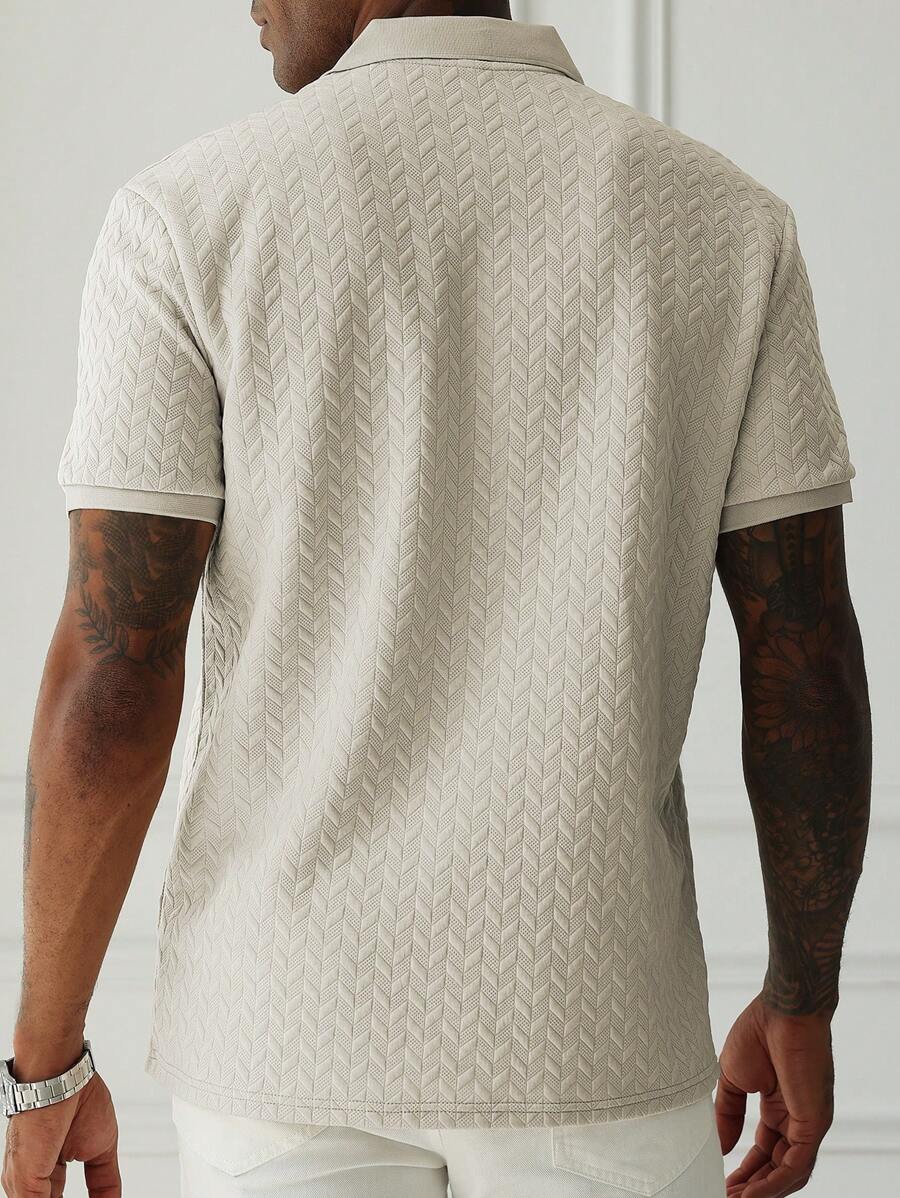 Lässiges, lockeres Kurzarm-T-Shirt für Herren