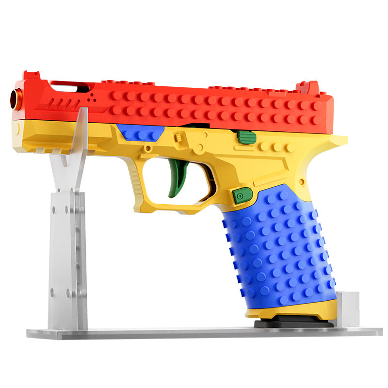 Glock SIG17 Spielzeugpistole zum Abfeuern – Automatische Spritzpistole für Jungen – DIY-Spielzeugpistole mit Softbällen – Lernmodell