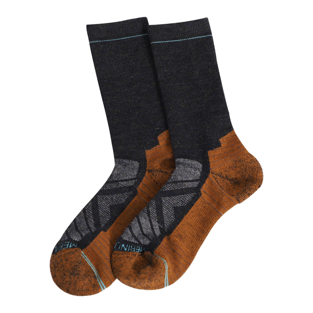 Single-pack outdoor wool quick-drying and abrasion-resistant professional hiking and mountaineering socks