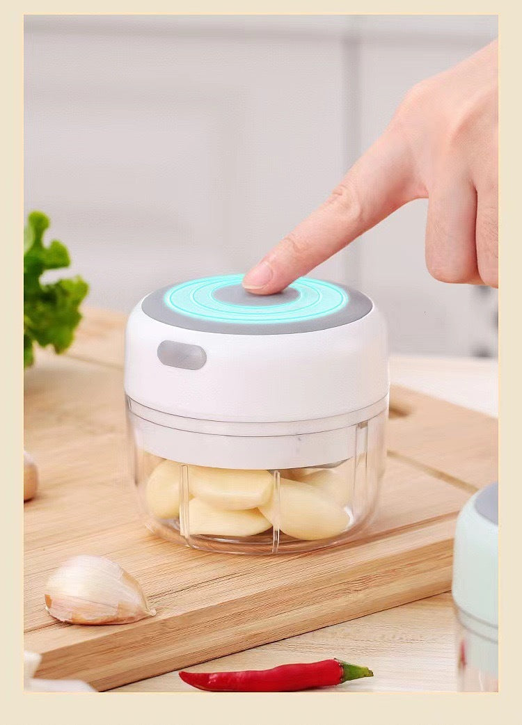 1 Stück Hochleistungs-Multifunktions-Küchenmaschine | Kabelloses Laden per USB, schnelles Pürieren/Zerkleinern von Fleisch, Knoblauch, Gemüse und Babynahrung, lebensmittelechter Becher, Kindersicherung, ideal für Küche und Camping
