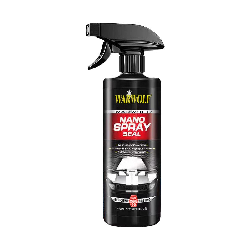 Paint coating crystal smoothing and brightening liquid fast-acting nano coating agent