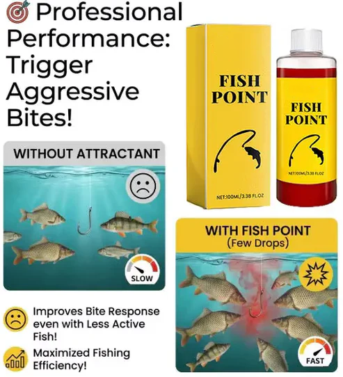 🎣 Atrayente líquido concentrado para peces – 🐟 Fórmula de gusanos rojos de acción rápida