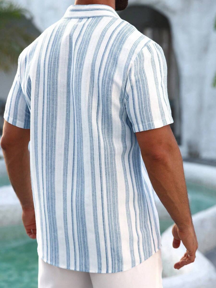 Lässiges, lockeres Kurzarm-T-Shirt für Herren