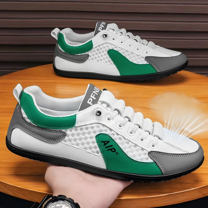 Pantuflas sin cordones de malla transpirable para hombre