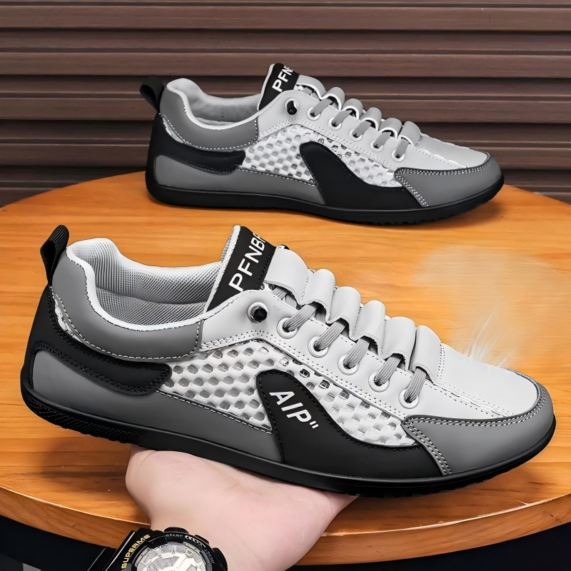 Pantuflas sin cordones de malla transpirable para hombre