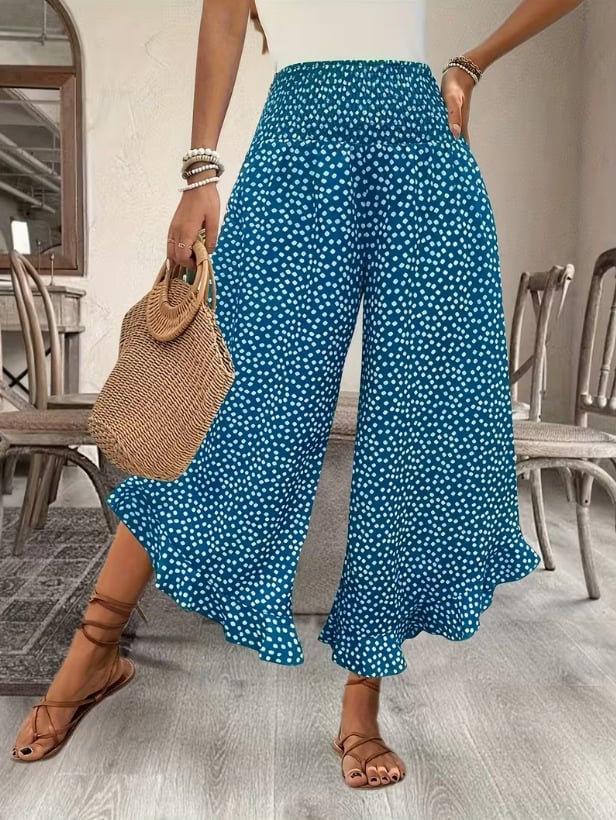 Women’s Flowy High Waist Wide-Leg Pants – Slimming, Comfy & Chic