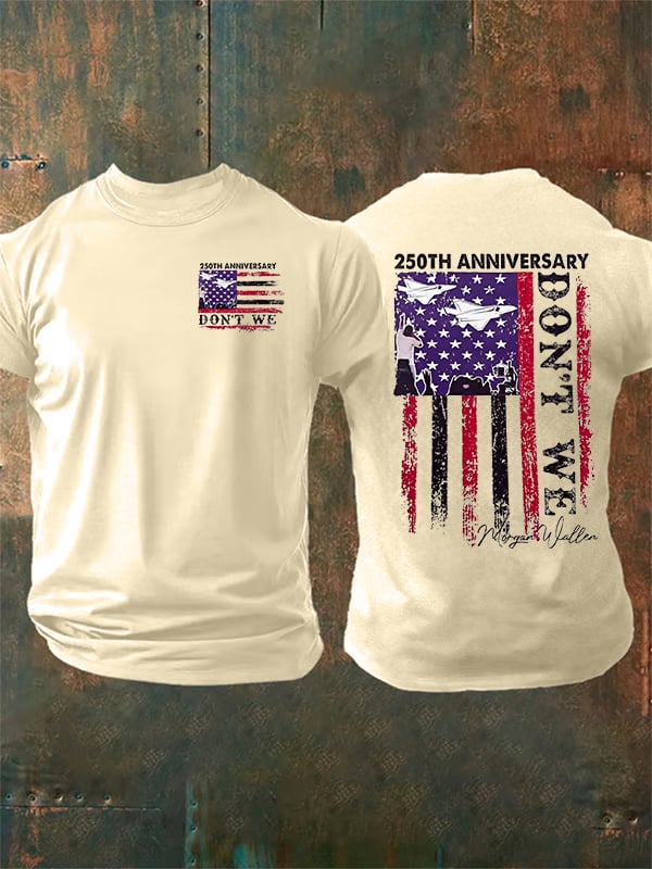Camiseta estampada para hombre del 250 aniversario