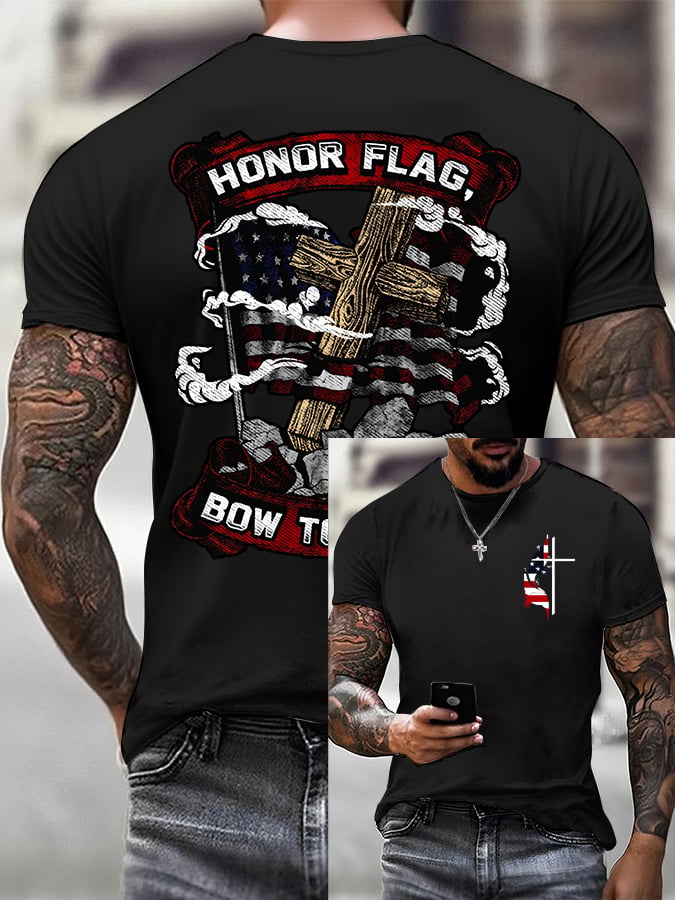 Lässiges Kurzarm-T-Shirt „Faith“ für Herren