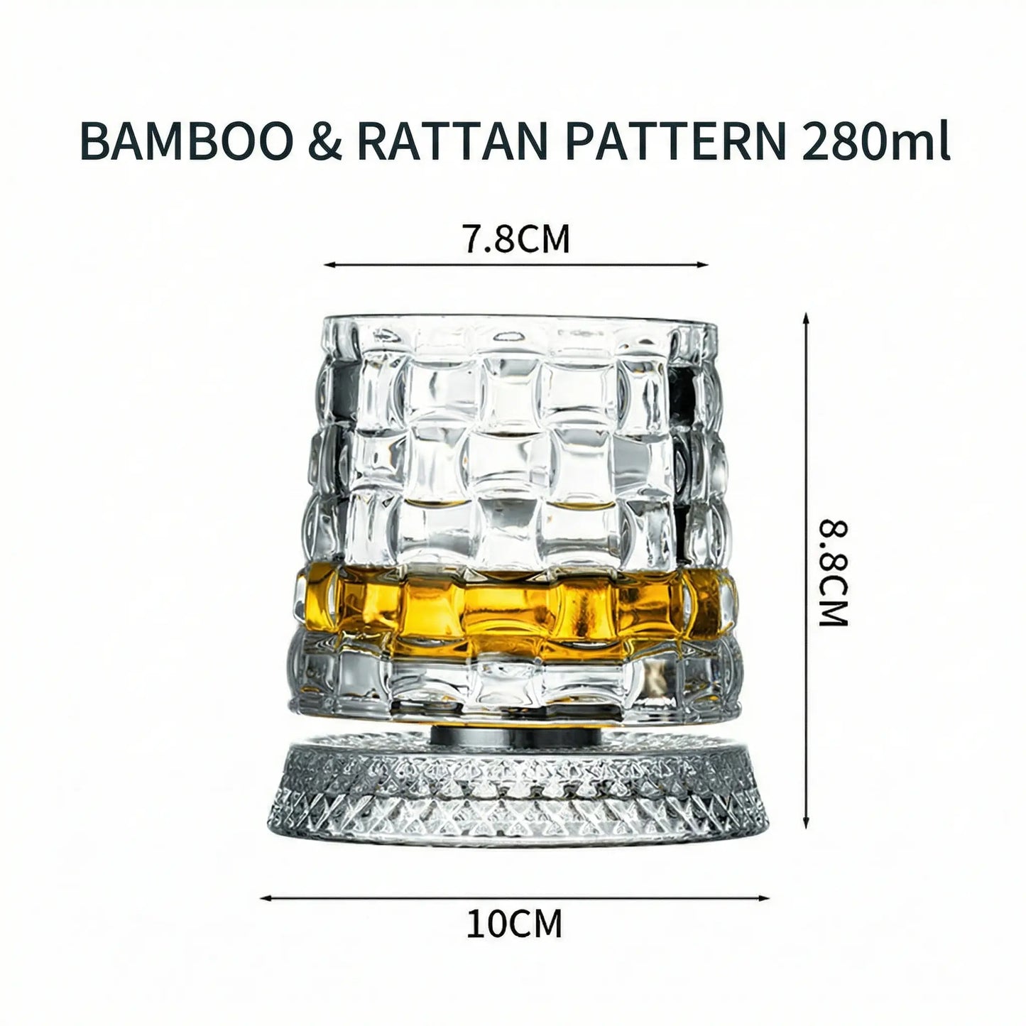 Vaso giratorio con corte de diamante