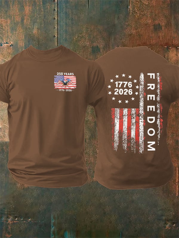 Herren-T-Shirt mit Freedom-Print