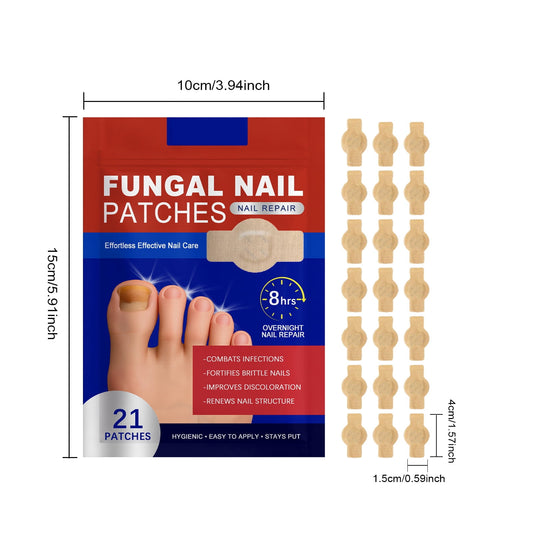 Nagelreparaturpflaster, 21 Stück Nagelpilzpflaster