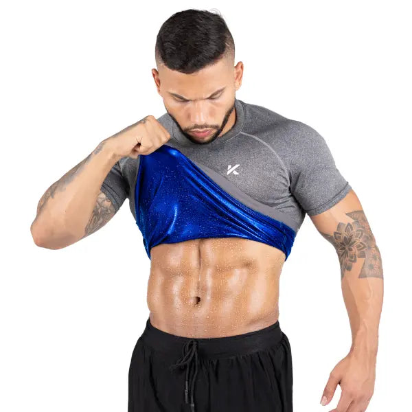 Camiseta de sauna para hombre con retención de calor