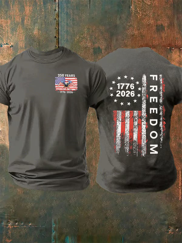 Herren-T-Shirt mit Freedom-Print
