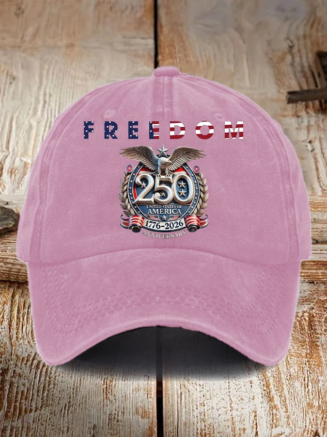 Unisex-Freizeitmütze mit amerikanischem 250-Jahr-Print