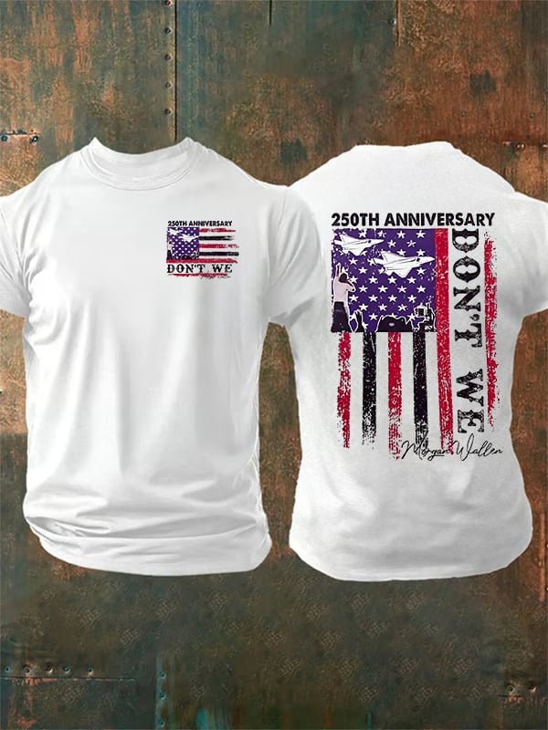 Camiseta estampada para hombre del 250 aniversario