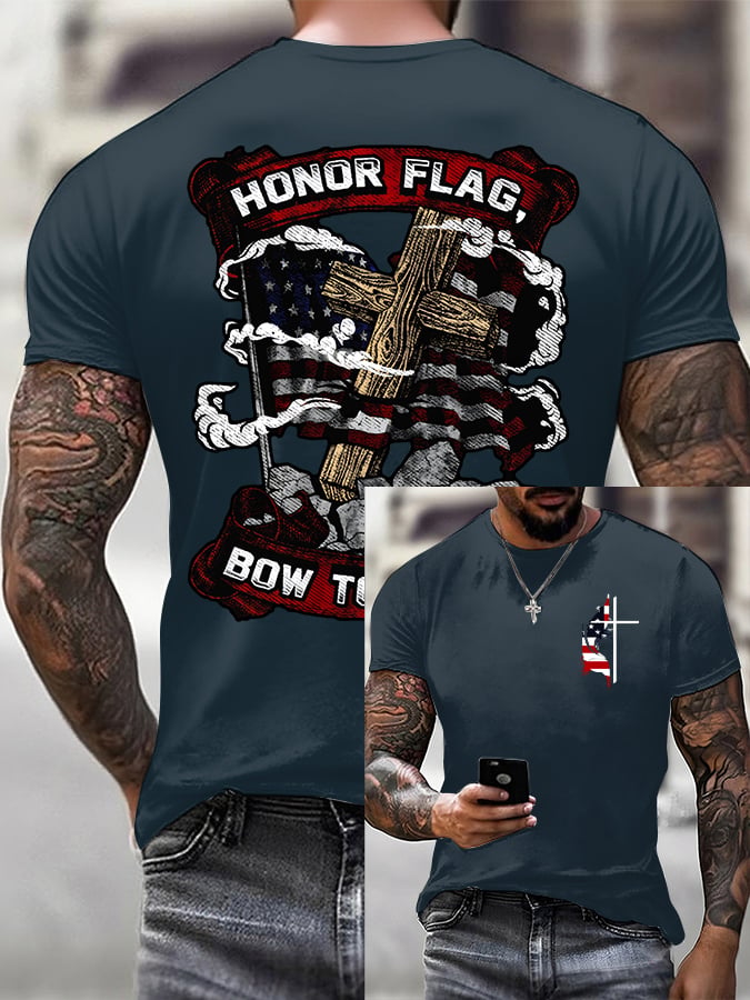 Lässiges Kurzarm-T-Shirt „Faith“ für Herren