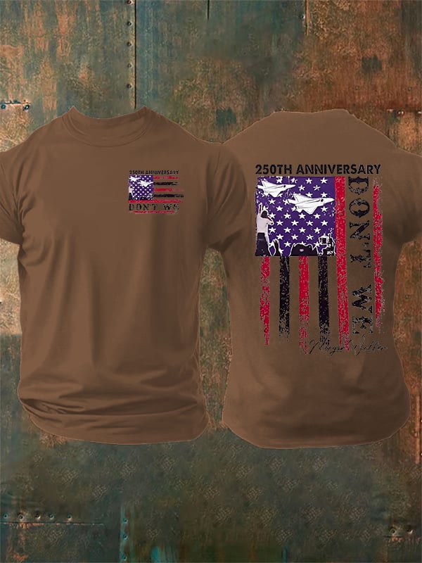 Camiseta estampada para hombre del 250 aniversario