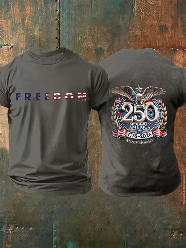 Camiseta de hombre con estampado FREEDOM
