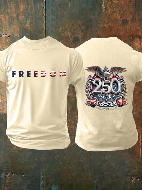 Camiseta de hombre con estampado FREEDOM