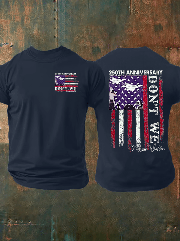 Camiseta estampada para hombre del 250 aniversario
