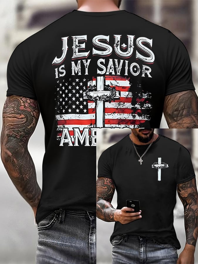 T-shirt décontracté à manches courtes pour homme