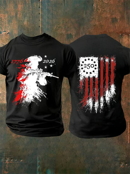 Herren-T-Shirt mit Rundhalsausschnitt und Aufdruck „250 Jahre“