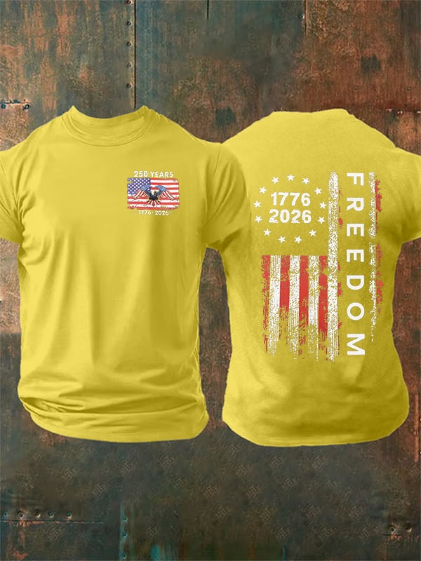 Herren-T-Shirt mit Freedom-Print