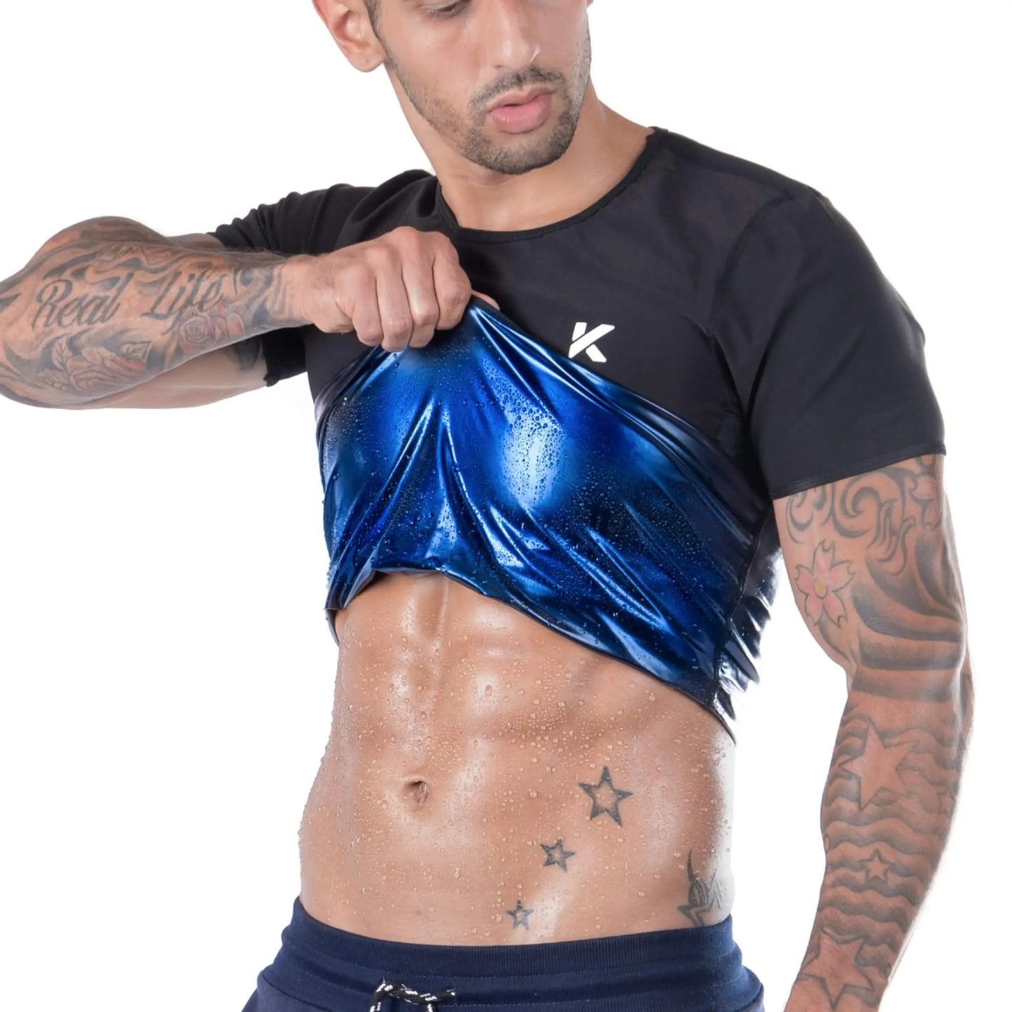 Camiseta de sauna para hombre con retención de calor