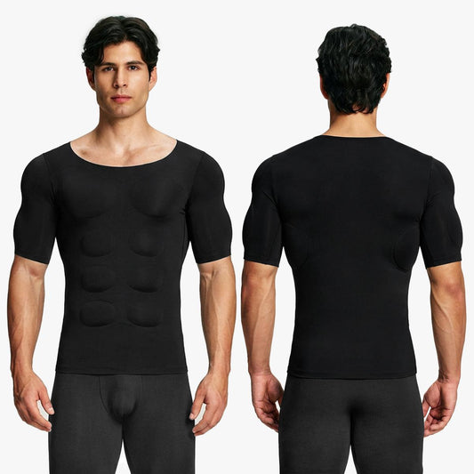 Men’s Invisible Seamless Muscle-Enhancing T-Shirt