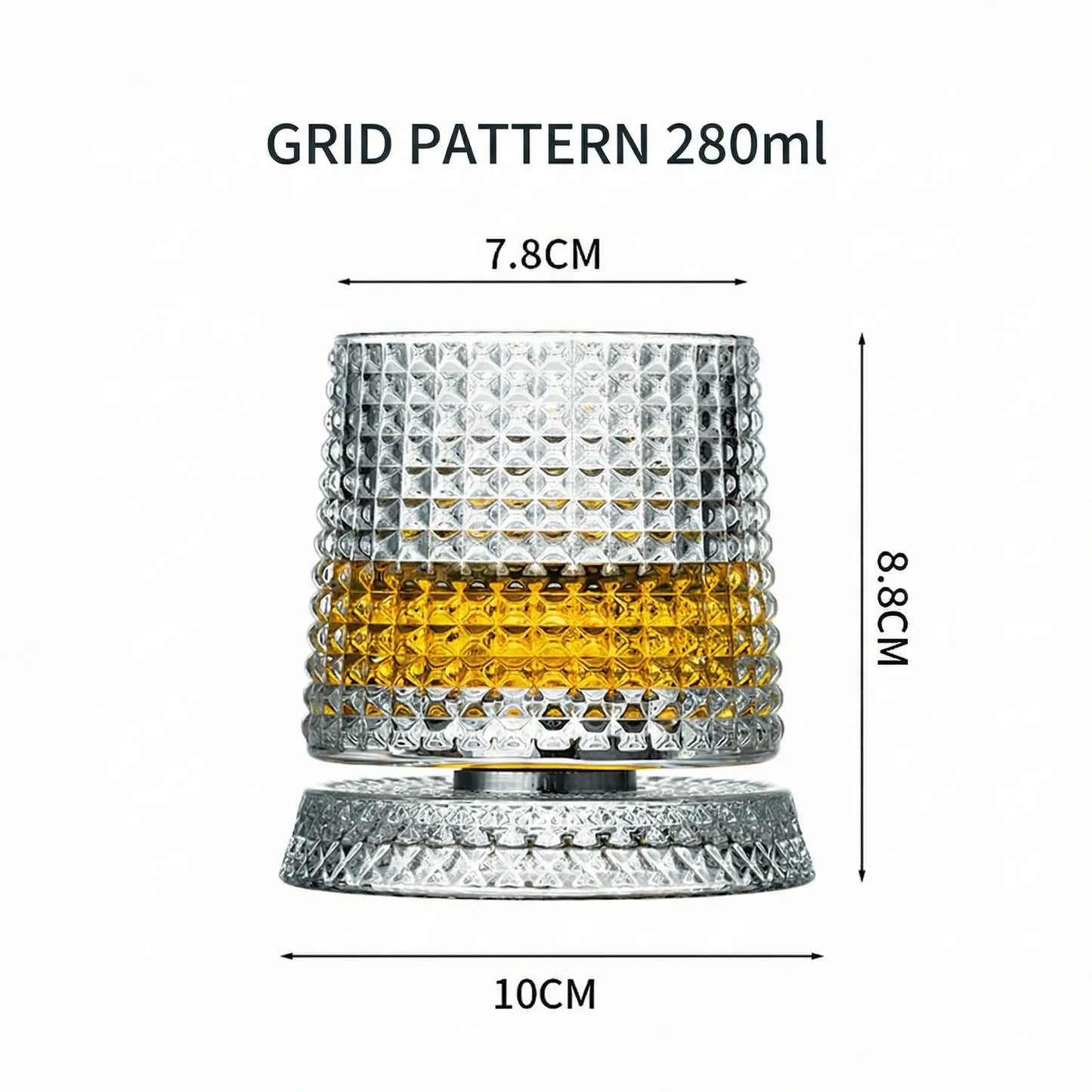 Vaso giratorio con corte de diamante