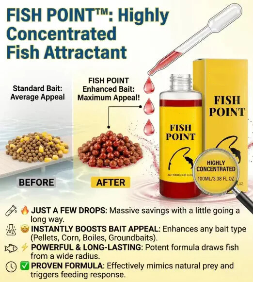 🎣 Atrayente líquido concentrado para peces – 🐟 Fórmula de gusanos rojos de acción rápida