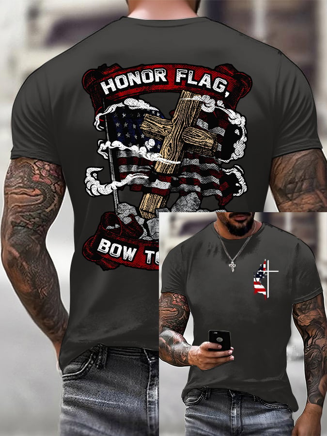 Lässiges Kurzarm-T-Shirt „Faith“ für Herren
