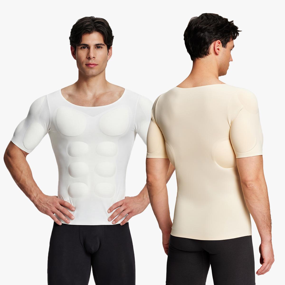 Men’s Invisible Seamless Muscle-Enhancing T-Shirt