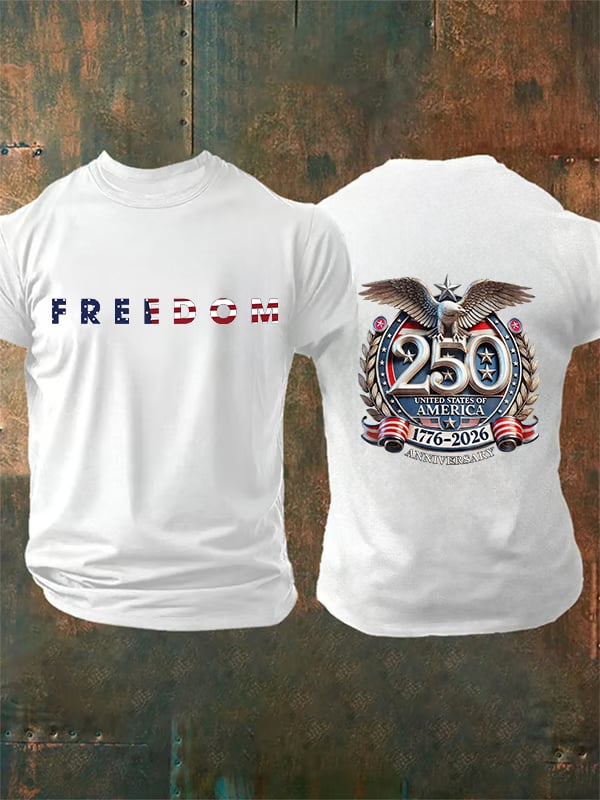 Camiseta de hombre con estampado FREEDOM